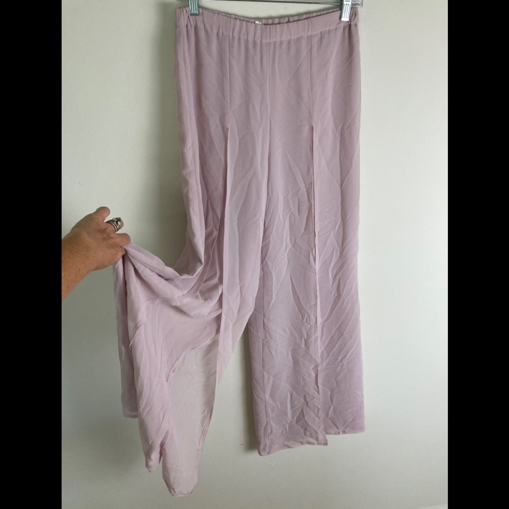 Mathieu Palazzo Pants Split Front Medium - image 3